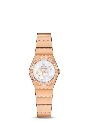 Omega Constellation Quartz 24 Red Gold / Diamond / MOP Star